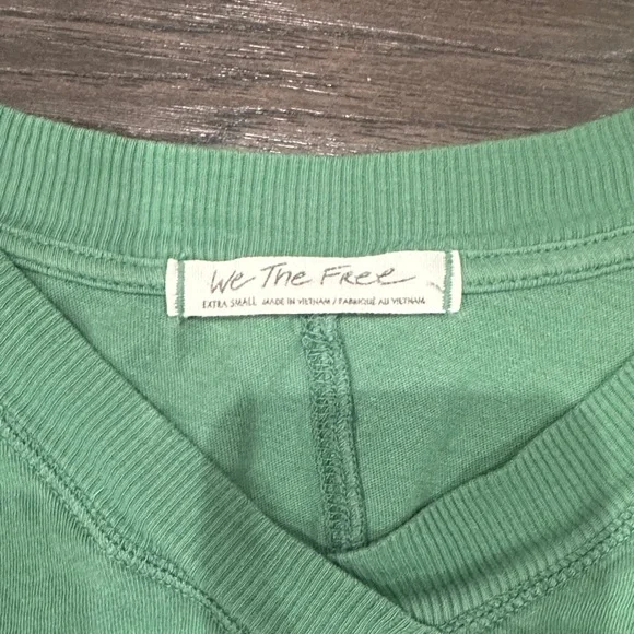 We The Free Green V-Neck Tee - Picture 3 of 14
